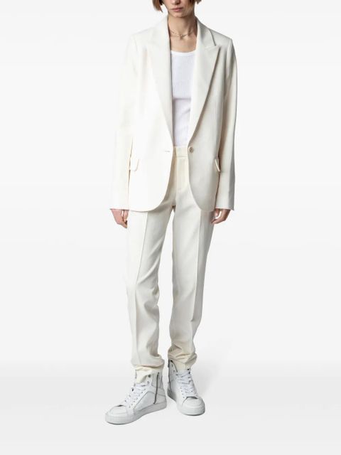 Zadig&Voltaire Prune tapered crepe trousers - White - zdjęcie produktu nr 2