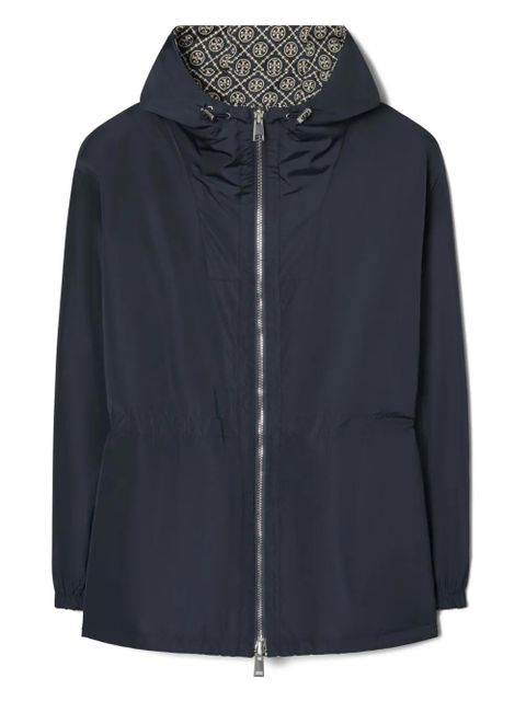 Tory Burch T Monogram-jacquard reversible jacket - Blue