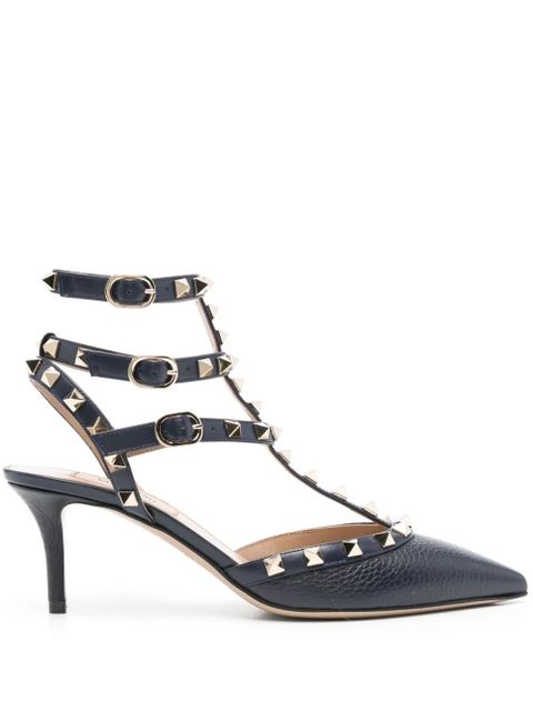 Valentino Garavani Rockstud 65mm leather pumps - Blue