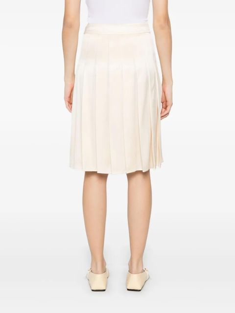 Burberry pleated skirt - Neutrals