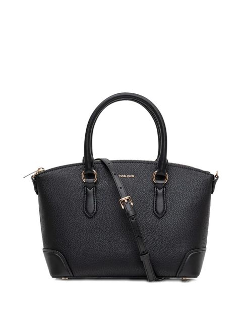 Michael Kors Md Ew Dome logo-plaque leather tote bag - Black