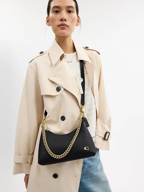 Coach torebka skórzana Juliet kolor czarny CW640