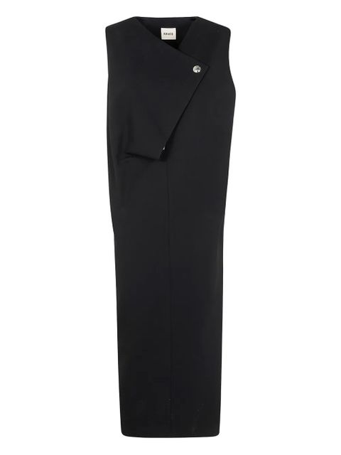KHAITE sleeveless asymmetric dress - Black - zdjęcie produktu nr 1