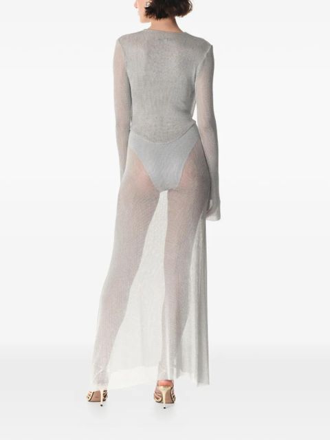MANURÍ Suki maxi dress - Silver