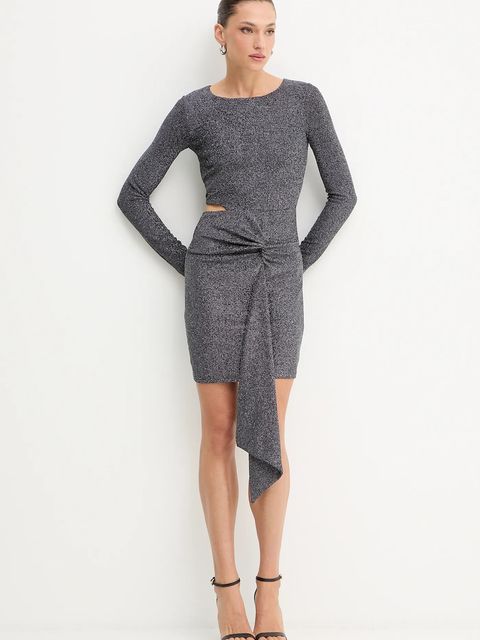 Patrizia Pepe sukienka kolor srebrny mini dopasowana 2A2972 J340 - zdjęcie produktu nr 2