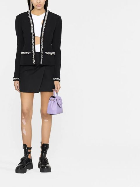 Balmain pearl-trim oversized jacket - Black - zdjęcie produktu nr 2