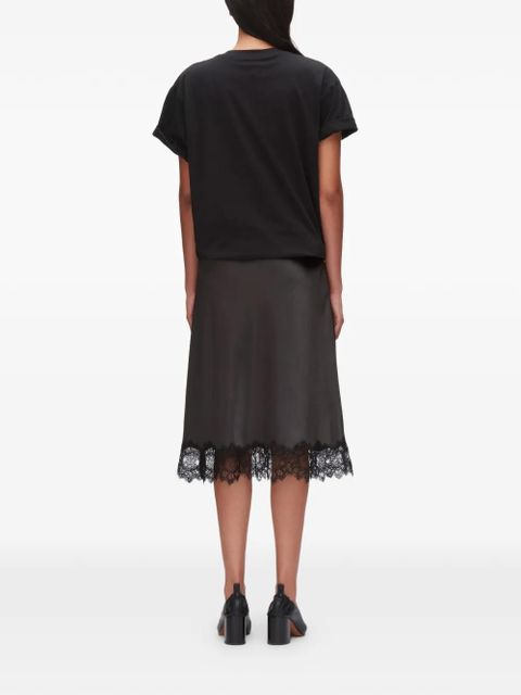 3.1 Phillip Lim knot lace trim midi dress - Black