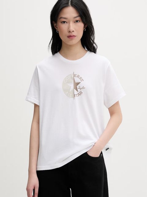 Converse T-shirt damski bawełniany - zdjęcie produktu nr 2