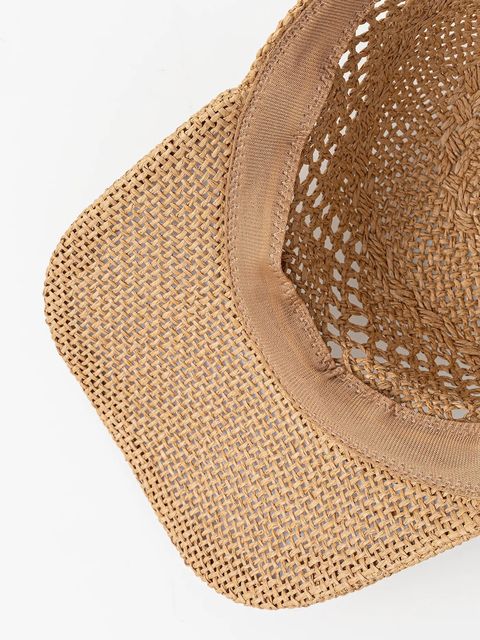 Answear.LAB czapka z daszkiem kolor brązowy gładka