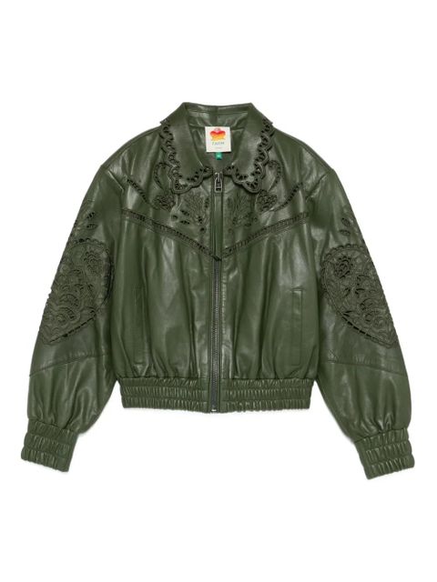 FARM Rio Richelieu Heart embroidered jacket - Green - zdjęcie produktu nr 1
