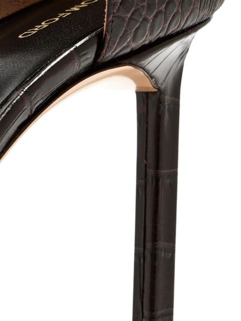 TOM FORD 85mm Eva D'Orsay pumps - Brown - zdjęcie produktu nr 2