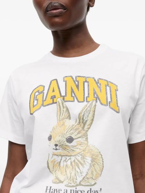 GANNI Bunny T-shirt - White
