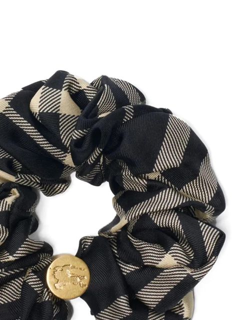 Burberry checked scrunchie - Black - zdjęcie produktu nr 2