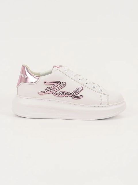 Karl Lagerfeld sneakersy skórzane KAPRI damskie kolor biały KL62511A - zdjęcie produktu nr 1