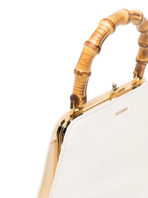 Jil Sander Goji bamboo-handle tote bag - White - zdjęcie produktu nr 2