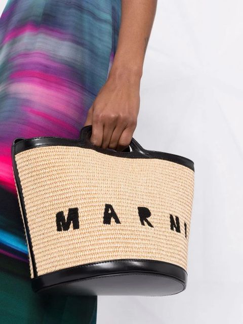 Marni small Tropicalia bucket bag - Neutrals