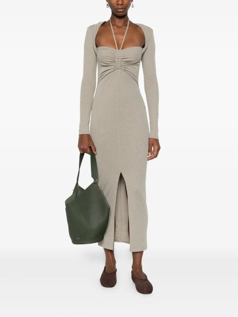 Nanushka ruched maxi dress - Grey