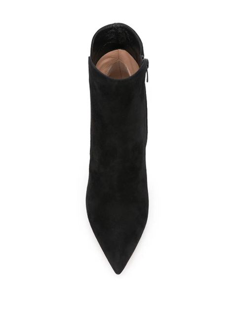 Gianvito Rossi Levy 85mm suede ankle boots - Black