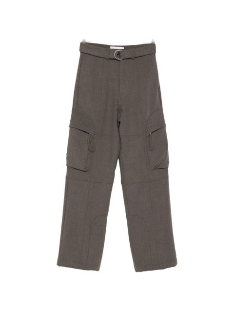 The Frankie Shop Kelly belted cargo pants - Grey - zdjęcie produktu nr 1