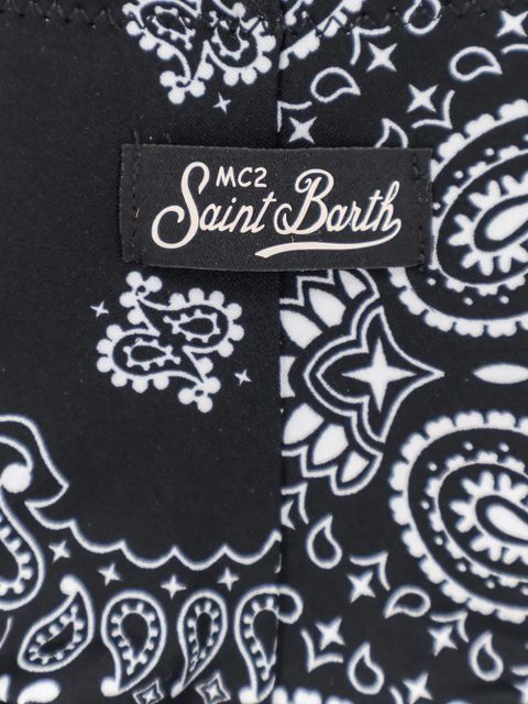 MC2 Saint Barth paisley-print bikini bottoms - Black
