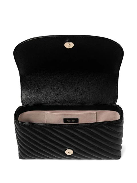 Jimmy Choo Curve logo-plaque cross-body bag - Black