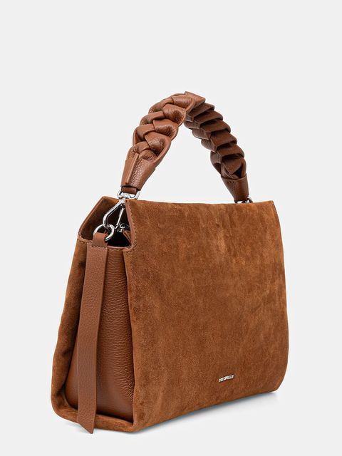 Coccinelle torebka zamszowa kolor brązowy E1 P6P 19 02 01 - zdjęcie produktu nr 2