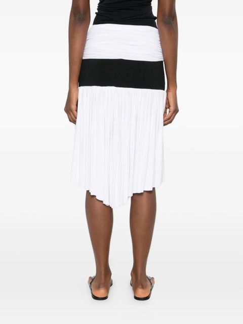 Gimaguas Carine ruched asymmetric skirt - White