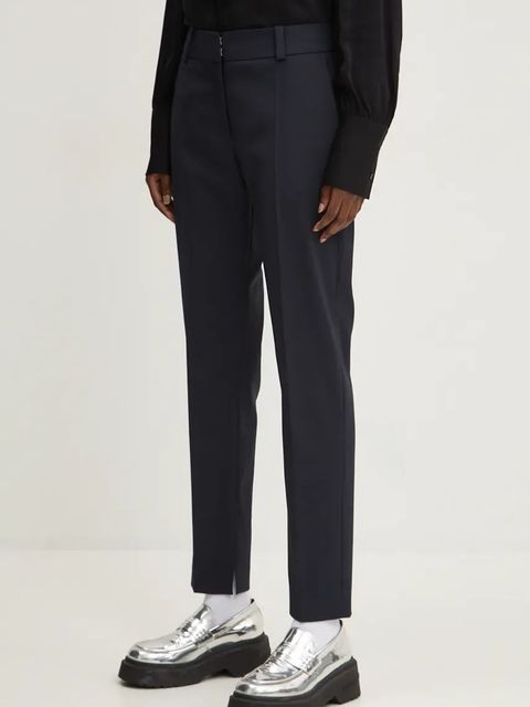 HUGO spodnie z domieszką wełny