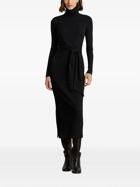 Lauren Ralph Lauren tie-waist midi dress - Black - zdjęcie produktu nr 2