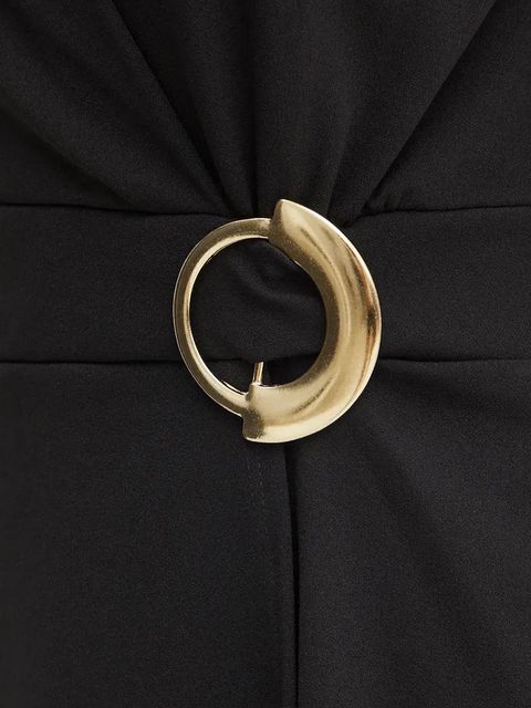 Morgan sukienka RSCUBA kolor czarny mini rozkloszowana RSCUBA