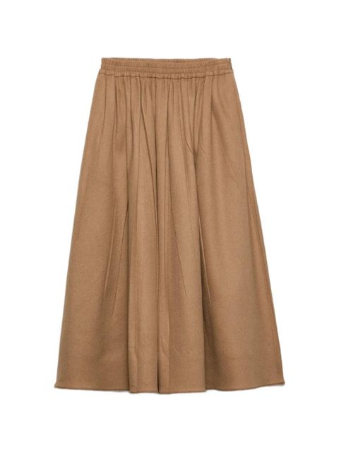 Prada camel-hair circle midi-skirt - Neutrals - zdjęcie produktu nr 1