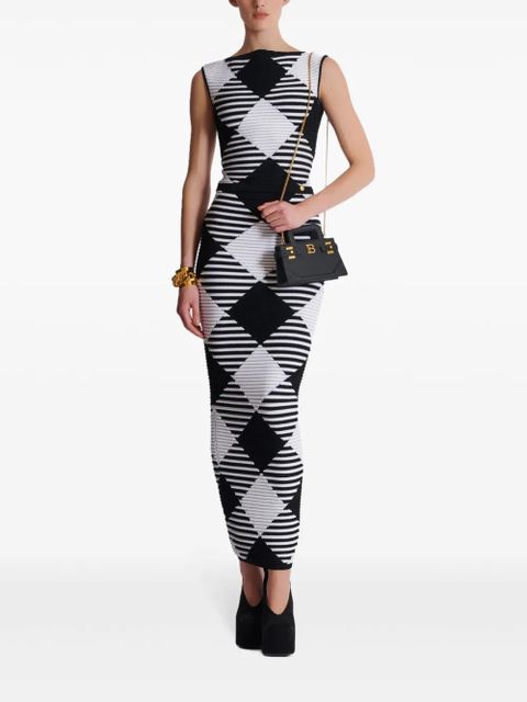 Balmain small B-Buzz leather tote bag - Black