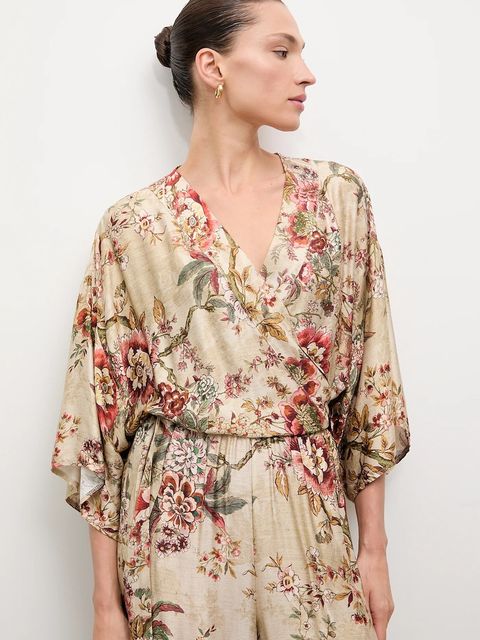 Answear.LAB bluzka damska kolor beżowy wzorzysta - zdjęcie produktu nr 1