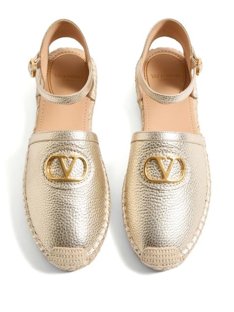 Valentino Garavani 25mm VLogo Signature ballet flats - Gold