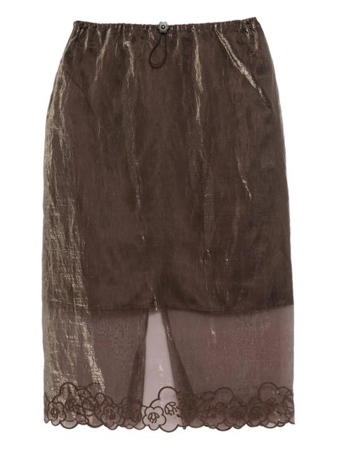 Cecilie Bahnsen bria skirt - Brown - zdjęcie produktu nr 1
