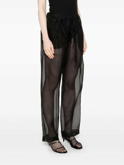KHAITE silk trousers - Black - zdjęcie produktu nr 2
