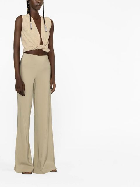 Jacquemus Le Pantalon Soffio flared trousers - Neutrals
