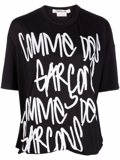 Comme Des Garçons logo-print T-shirt - Black - zdjęcie produktu nr 1