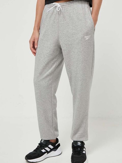 Reebok spodnie dresowe kolor szary melanżowe 100071694 - zdjęcie produktu nr 1