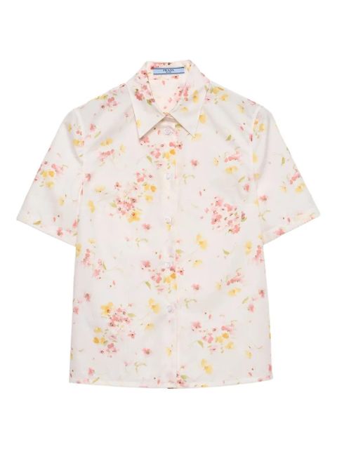 Prada floral-print shirt - Pink - zdjęcie produktu nr 1