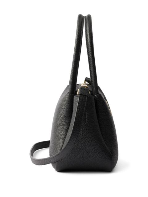 Prada mini leather tote bag - Black