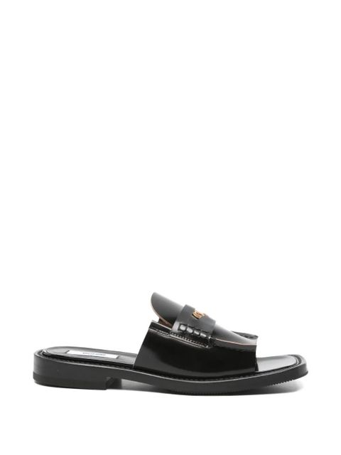 Moschino square-toe flat sandals - Black - zdjęcie produktu nr 1