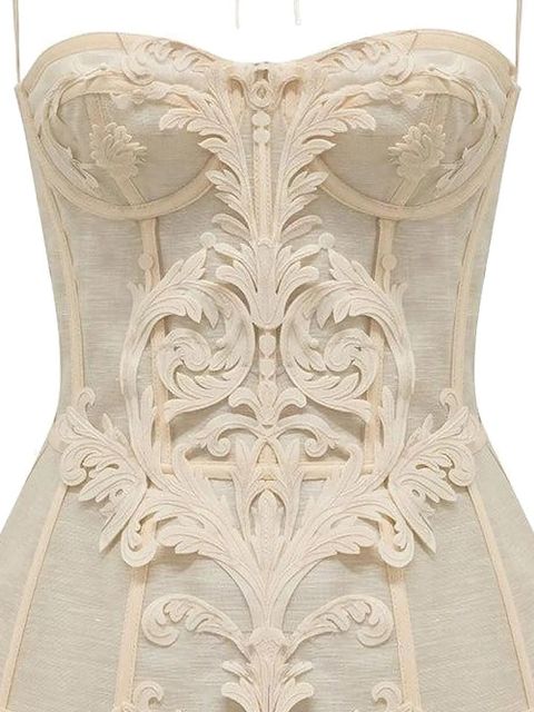 ZIMMERMANN Rebellion Filigree mini dress - Neutrals - zdjęcie produktu nr 2
