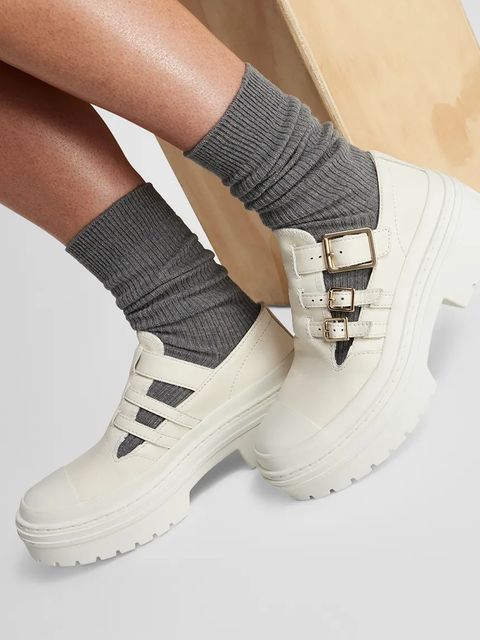 Converse półbuty skórzane Chuck Taylor All Star Lugged Heel MJ