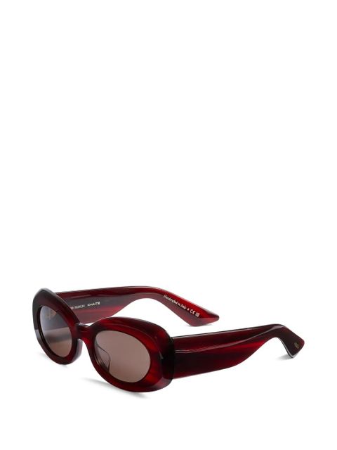 KHAITE x Oliver Peolples oval-frame sunglasses - Red - zdjęcie produktu nr 2
