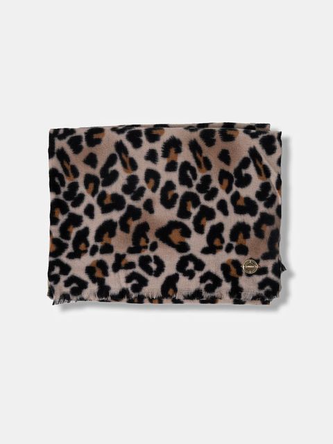 Guess szalik DOMITILLA damski kolor beżowy wzorzysty AW5409 POL03 - zdjęcie produktu nr 2