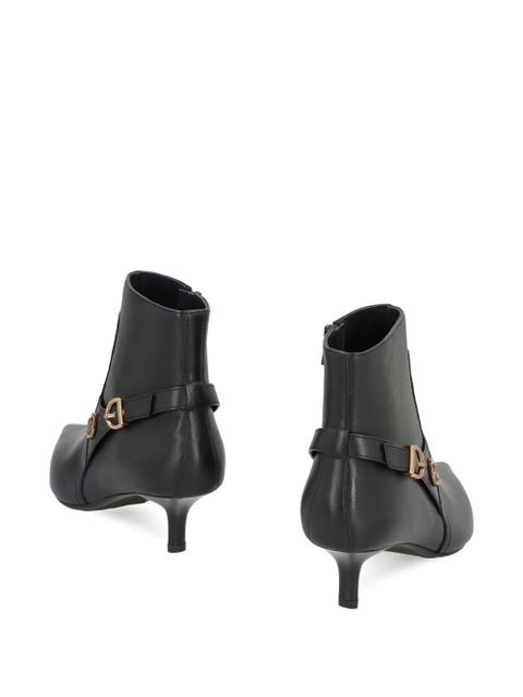 PINKO buckle-detail pointed-toe boots - Black