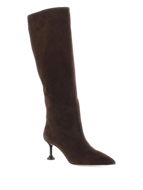 Aquazzura pointed stiletto heel boots - Brown - zdjęcie produktu nr 2