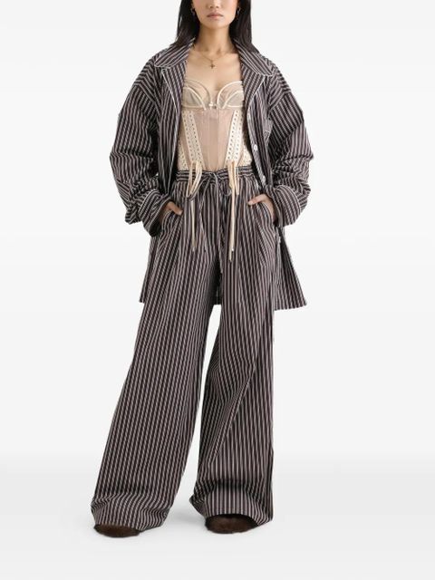 Dolce & Gabbana striped poplin vanity shirt - Brown - zdjęcie produktu nr 2