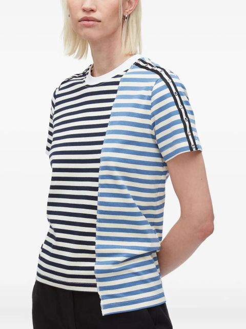 3.1 Phillip Lim striped panelled T-shirt - Black